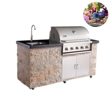 Stainless Steel Smokeless Camping Gas BBQ Grill for Outdoor Use