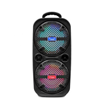 Double 8 Inch Portable Bluetooth Speaker with FM Radio - KTS Barras de Sonido