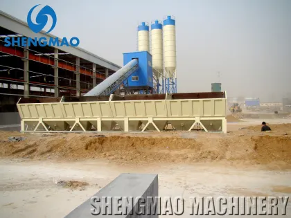 Durable Quality HZS120 Modular Mixed Readymix Concrete Mixing Plant in Russia