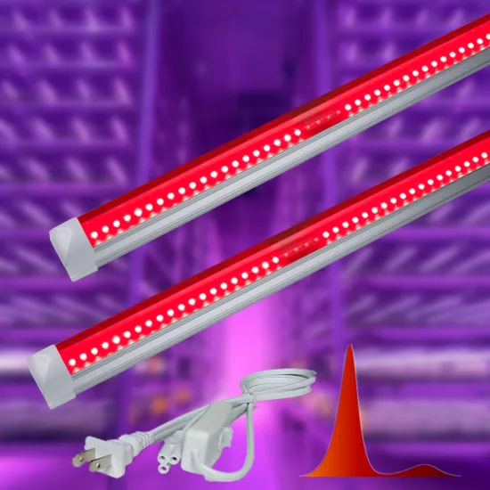 7Magic High PPFD T8 T5 Hydroponic LED Grow Light: Full Spectrum Plant Lamp with Red and IR Emerson Effect