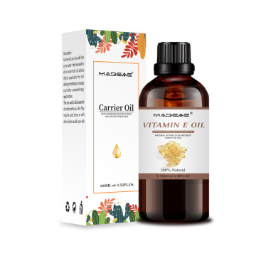 Vatamina natural e massagem para cuidados com o óleo da melhor marca própria