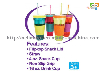 Snackeez 2-in-1 Snack & Drink Cups