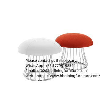 Dining Furniture Cheap Mushroom Stool Velvet Dining Room Dressing Room Fabric Small Stool