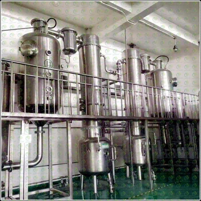 Double effect evaporation equipment
