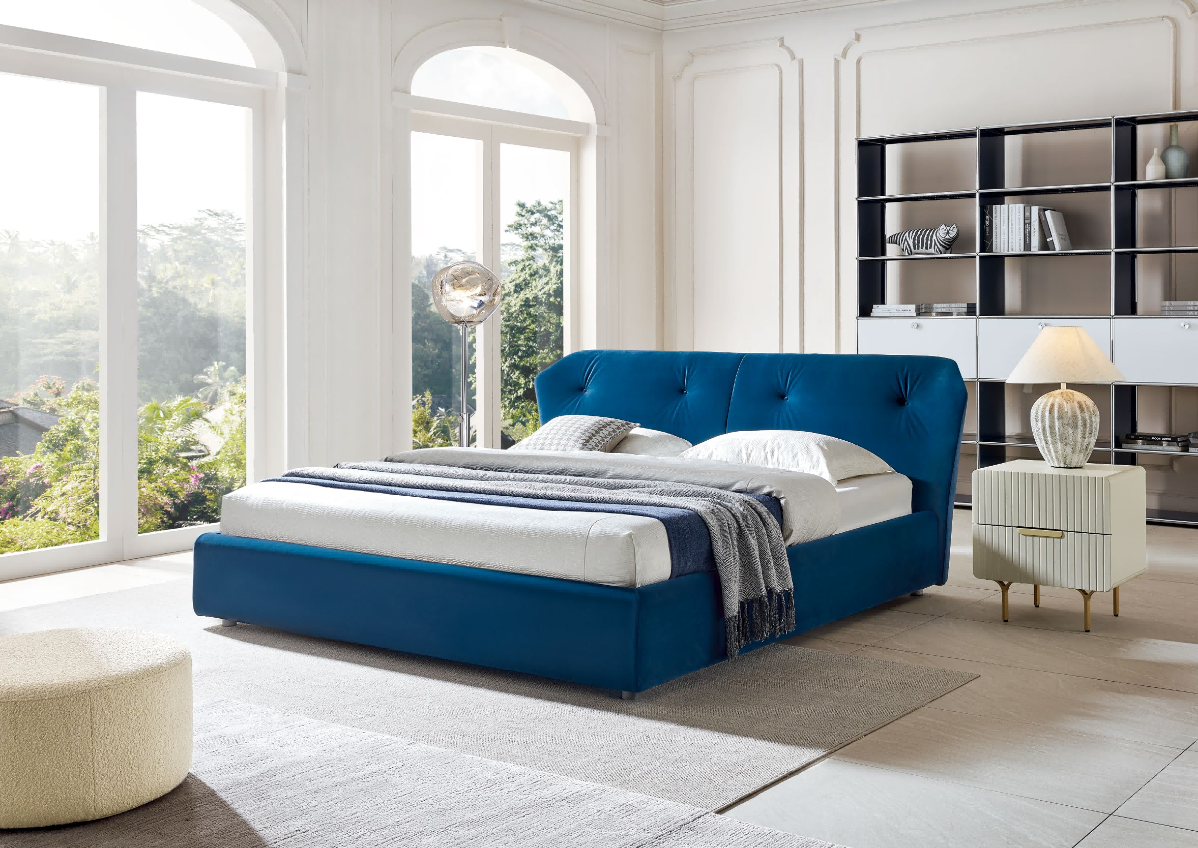 Luxury High Soft Bed Italy Designer