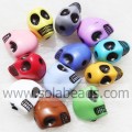 Fashion 10*13MM Carved Skull Crystal Plastic Tiny beads