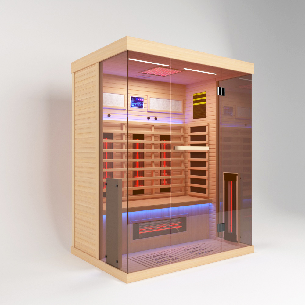 Far Infrared Wood Saunas With Three Person