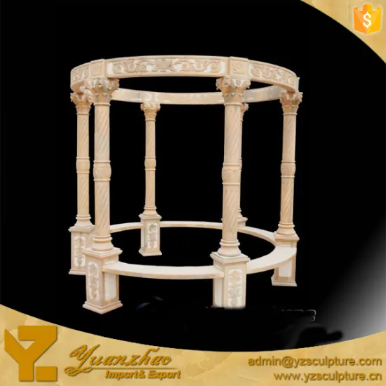 Beautful outdoor Garden stone Marble Gazebo Sculpture