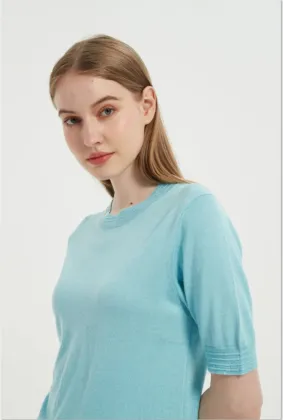 Ladies Anti-Bacterial Silk Cashmere T-shirt