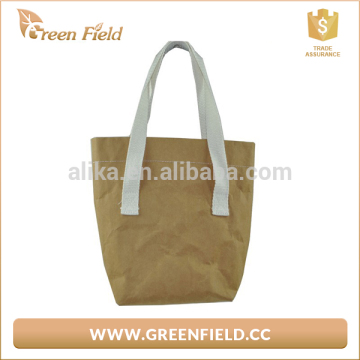 Eco friendly washable kraft paper bag for shopping