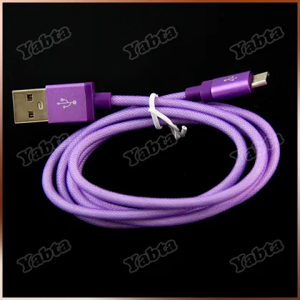 Shenzhen USB Cable Wire Line for Samsung/ HTC Micro to USB Cable v8 Steel Mesh Wire USB Cable