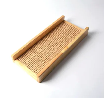 Sisal Cat Scratching Board with Solid Wood China Factory Toy Furniture
