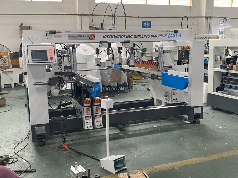 Pinliang Automatic Feeding Four Row Multi Boring Machine for Drawer Board