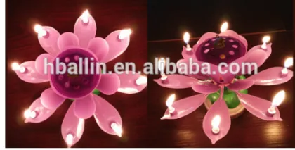 Birthday party supplies Music Rotate Candles