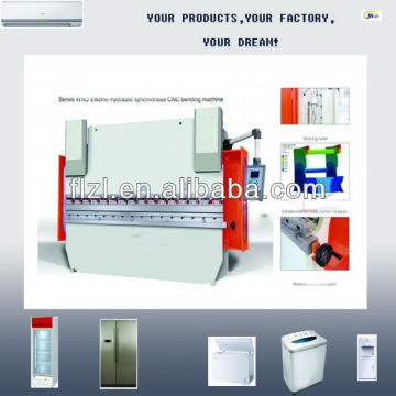 sheet bending machine,hydraulic plate bending machine, hydraulic bender WC67K-125T3200 refrigerator equipment