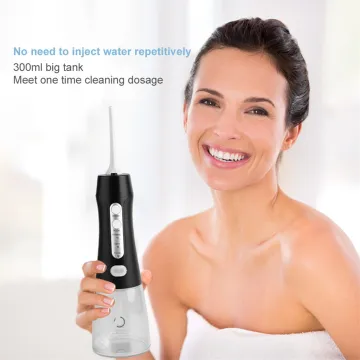 Oral Irrigator Portable Water Flosser Usb Rechargeable Water Jet Flosser Ipx8 Irrigator Tooth Cleaner 300ml Water Tank#DG4