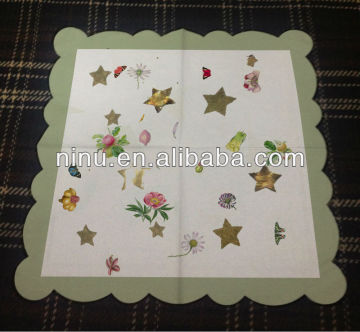 25*25/33*33 gilt napkins,golden