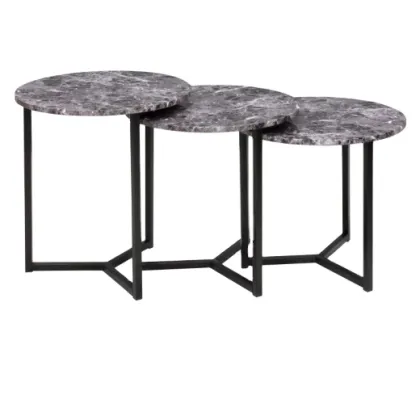 Set of 3 Better Homes & Gardens Glossy White Coffee Tables