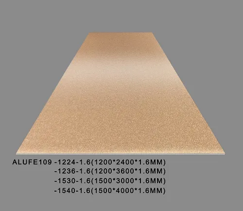 Metallic Brass Gold Aluminum sheet Plate 1.6mm