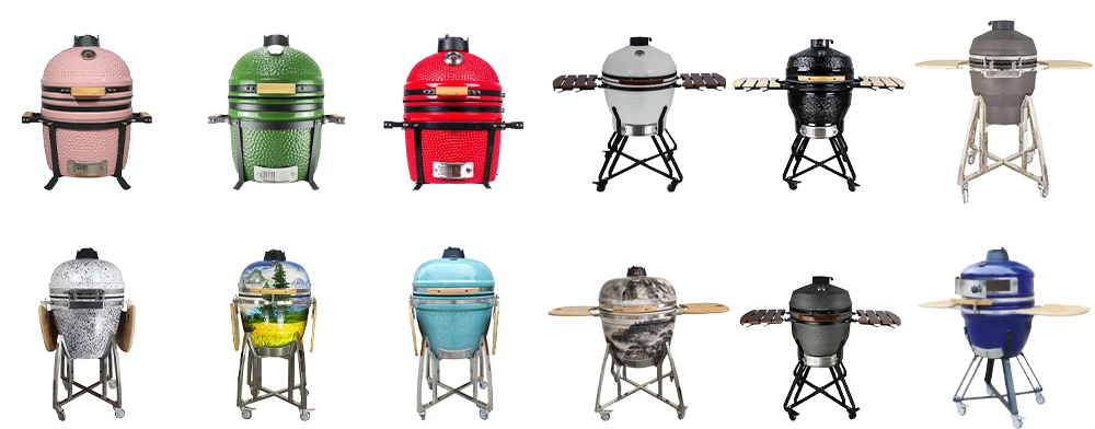 Different color ceramic bbq recommended, supp