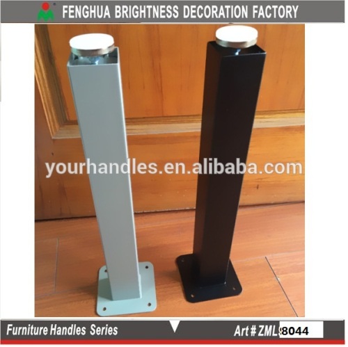 Steel Table Legs/ chrome plated square Furniture Legs with top plate