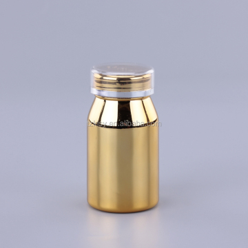 150ml/5oz PET Golden Plastic Solid Pill Bottle for Healthcare Supplements