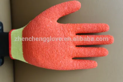 SAFTY half latex coated gloves,latex coated working gloves,latex coated gloves