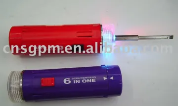 6 in 1 screwdriver with torch