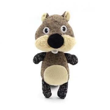 Squirrel pet teething toy children's sleep plush toy