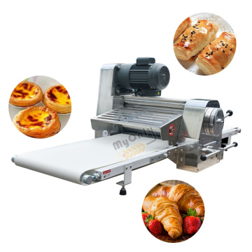 Mini Electric Stainless Steel Conveyer Belt Croissant Molder Sheeter
