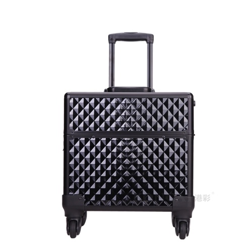Black ABS makeup artist cosmetic travel case