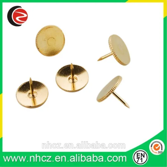Golden Flat Safety Push Pin