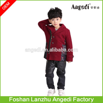 2016 winter heavy woolen jacket worsted wool fabric for boys