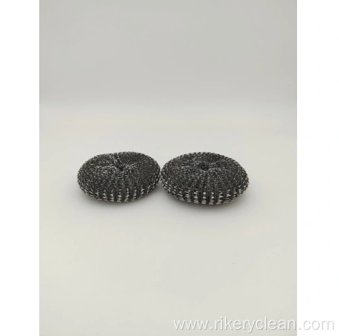 Round Steel Wool Mesh Scourer Scrubbing Pad