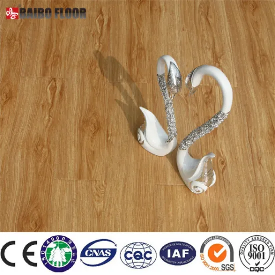 Waxed HDF high grade laminated wooden flooring