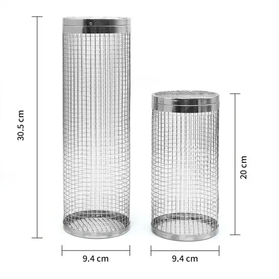 Yejun Rolling Grilling Basket: The Ultimate Stainless Steel BBQ Grill Mesh for Vegetables - Perfect for Camping Barbecue Racks