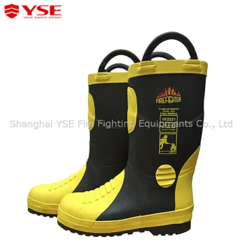 Fireman firefighting fire safety shoes
