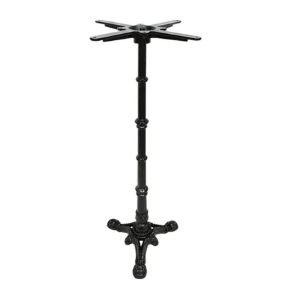 Cast Iron Three Claws with Adjustable Feet Solid Column Bar Table Base