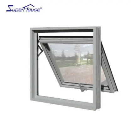 Commercial Glass Soundproof Awning Windows