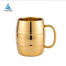 15OZ Doppelwandiger Bierkrug mit starkem Griff