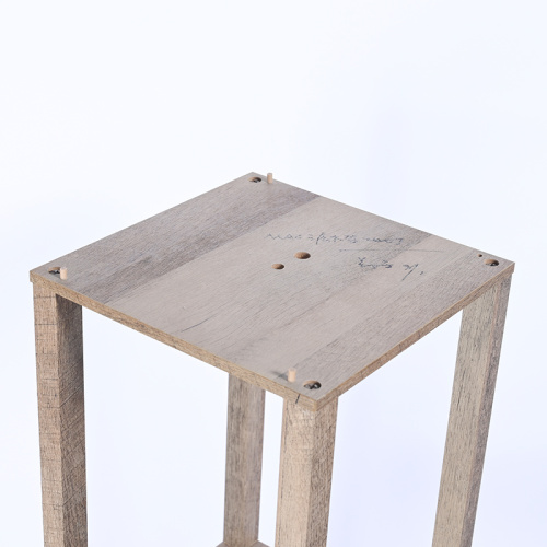 Knife-Cut Color Shelf Lamp Wooden Frame