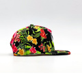 100% sublimatie afdrukkende bloem snapback hoed