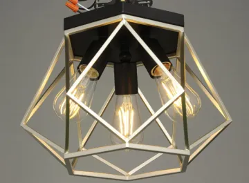 Retro style creative lanterns flush mount