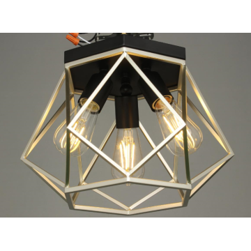Retro style creative lanterns flush mount