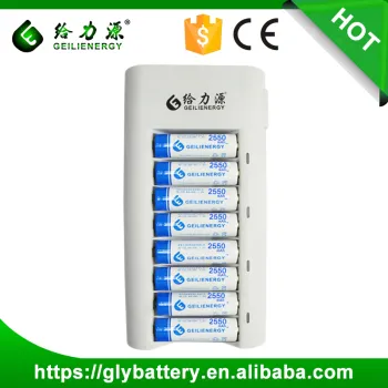 Wholesale Price ni-mh/ni-cd/aa/aaa battery 8 slot LED automatic charger made in china