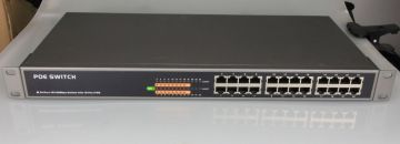24 Port 10m / 100m Poe Ethernet Switch , 15.4w Ieee802.3af Unmanaged Poe Switch