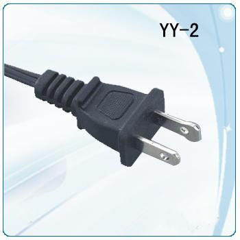 UL 2pin nispt-2 textile laptop power cable