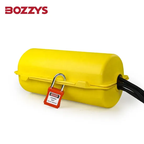Nylon Non-Conductive Plastic Electrical Plug Lockout Box for Industrial Equipment Overhaul