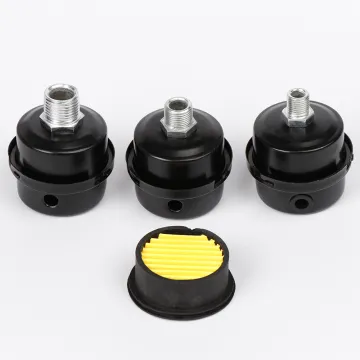 1PC 12.5mm 16mm 20mm Metal Air Compressor Parts Intake Filter Noise Muffler Silencer 1/2'' 5/8" 3/4'' Thread M12