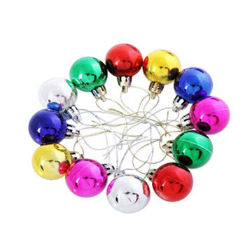 Promotional colorful plastic 6cm Christmas Ball for Gift
